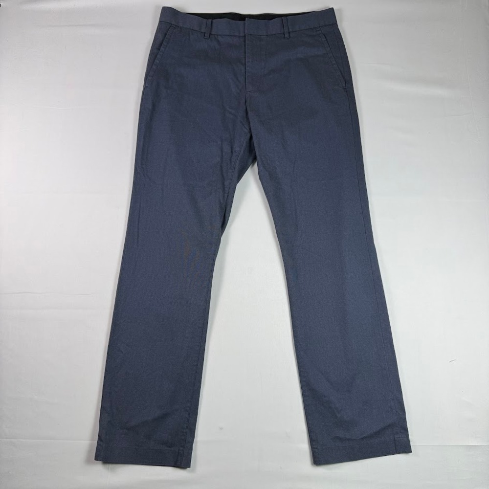 Bonobos Mens Slim Fit Chinos Gray Blue Textured Stretch Cotton Pants 32x30